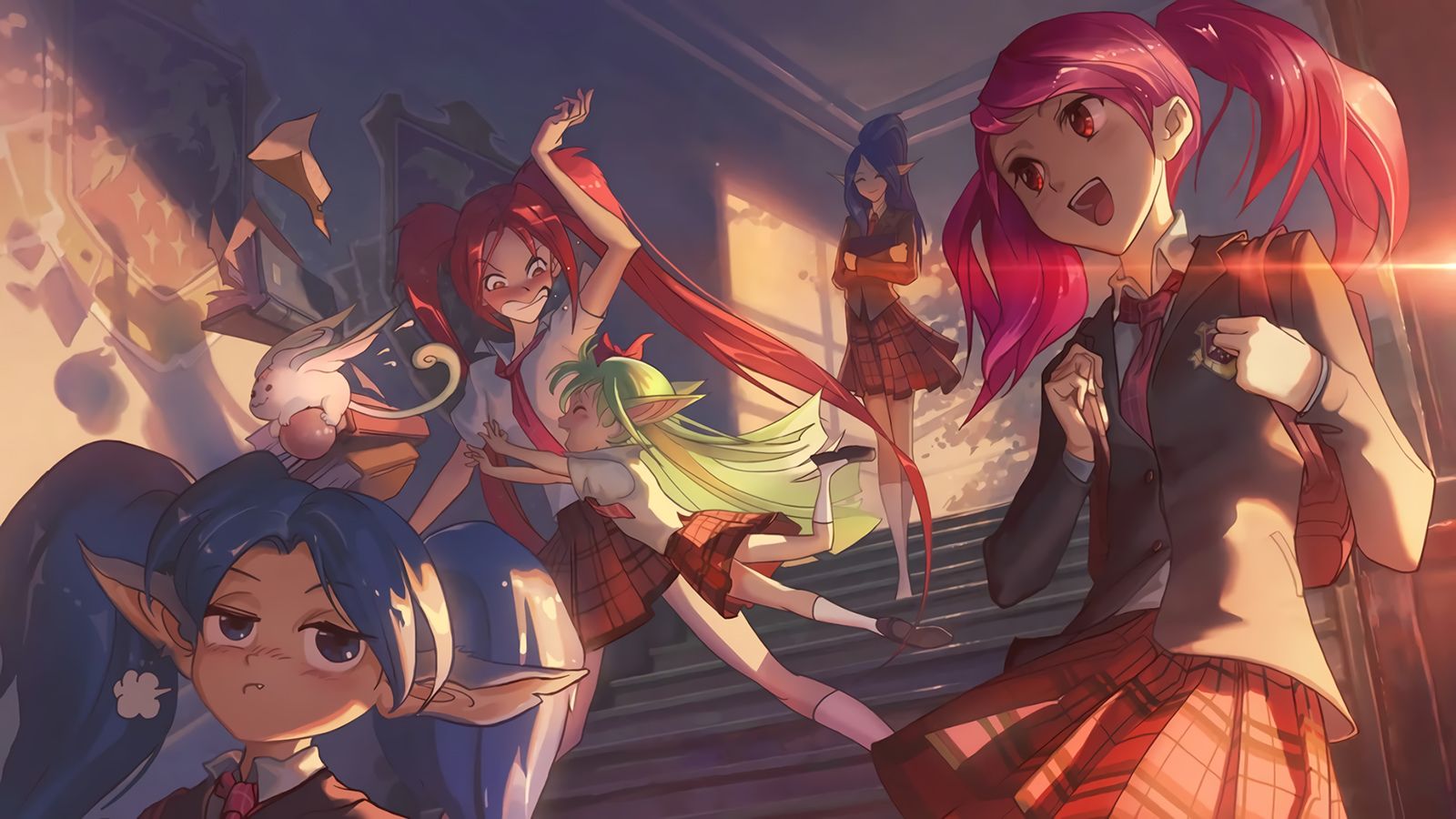 sfondo di league of legends star guardian,anime,cartone animato,cg artwork,cielo,animazione