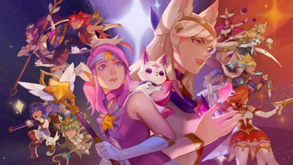 ligue des légendes star guardian fond d'écran,dessin animé,anime,oeuvre de cg,dessin animé,animation