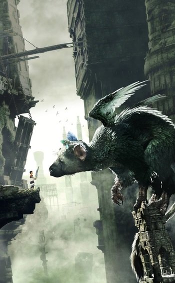 trico wallpaper,action adventure game,pc game,games,cg artwork,fictional character