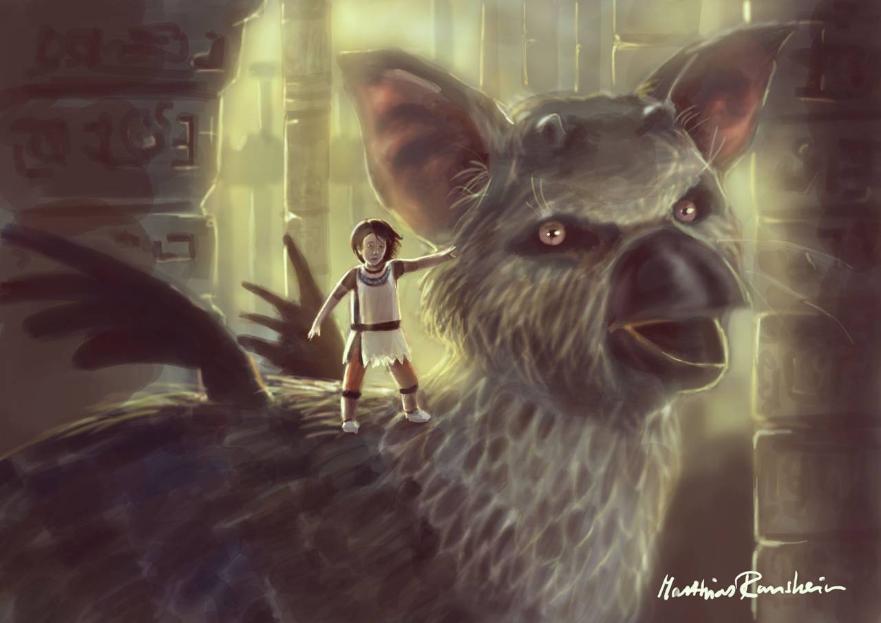 the last guardian fondo de pantalla hd,hiena,hocico,ilustración,personaje de ficción,captura de pantalla