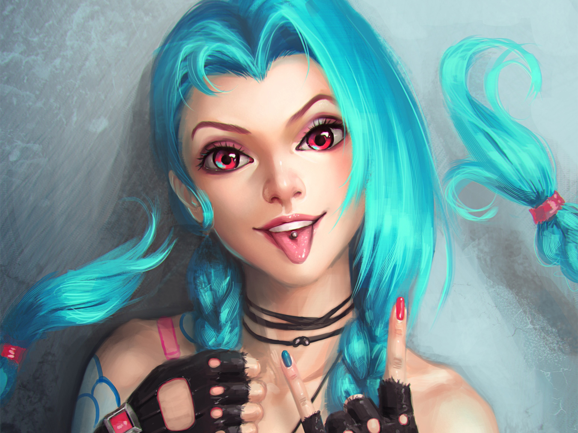 league of legends jinx fondo de pantalla,cara,azul,ceja,labio,turquesa