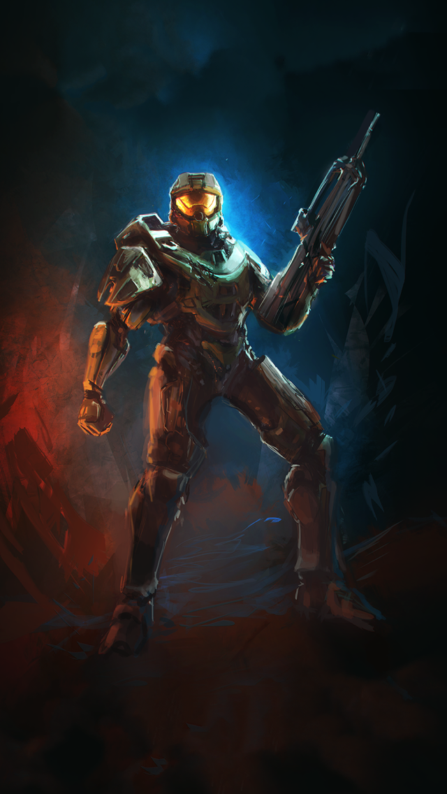 halo phone wallpaper,fictional character,action figure,illustration,cg artwork,movie