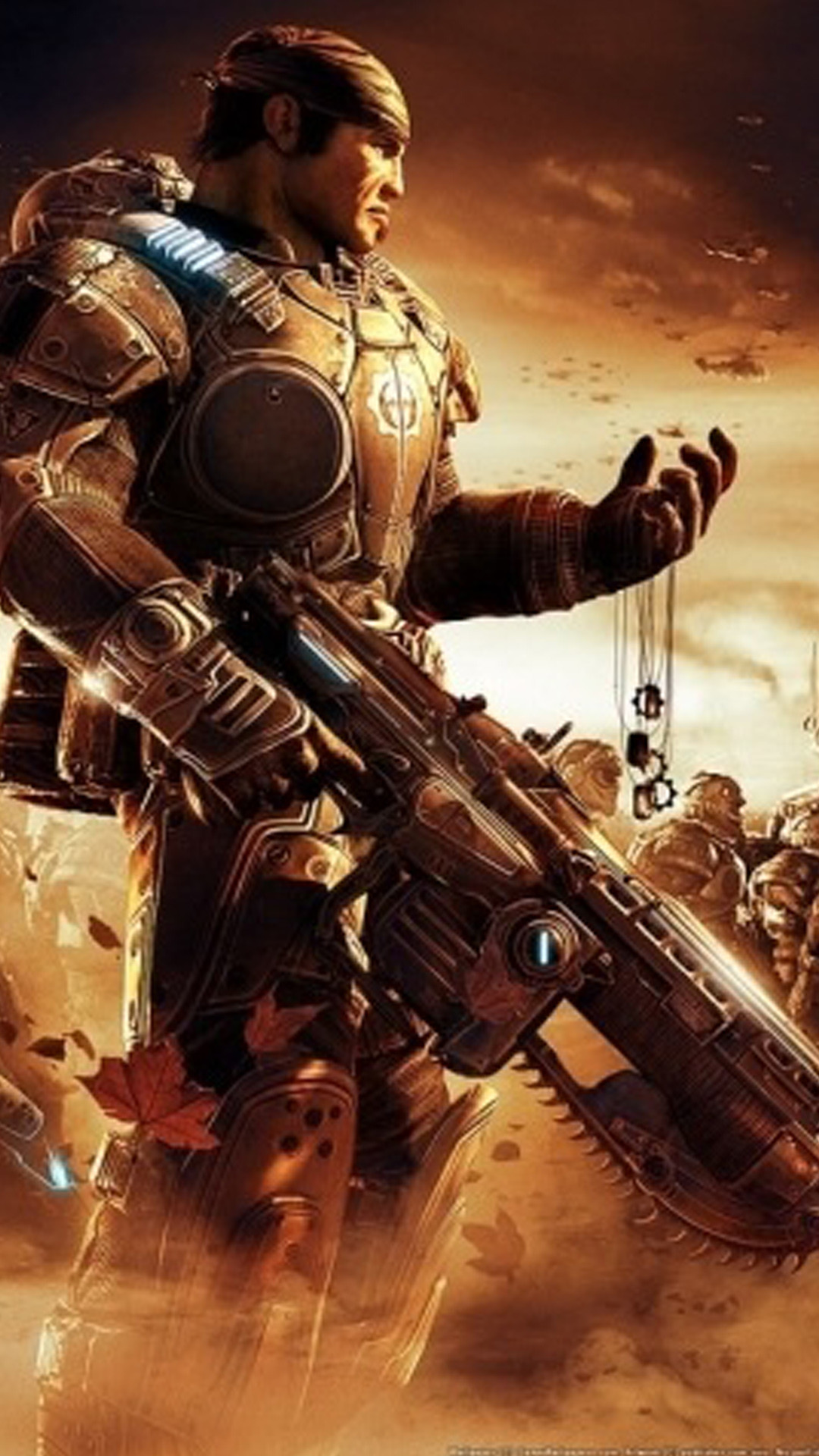 gears of war iphone wallpaper,action adventure game,shooter game,movie,pc game,cg artwork