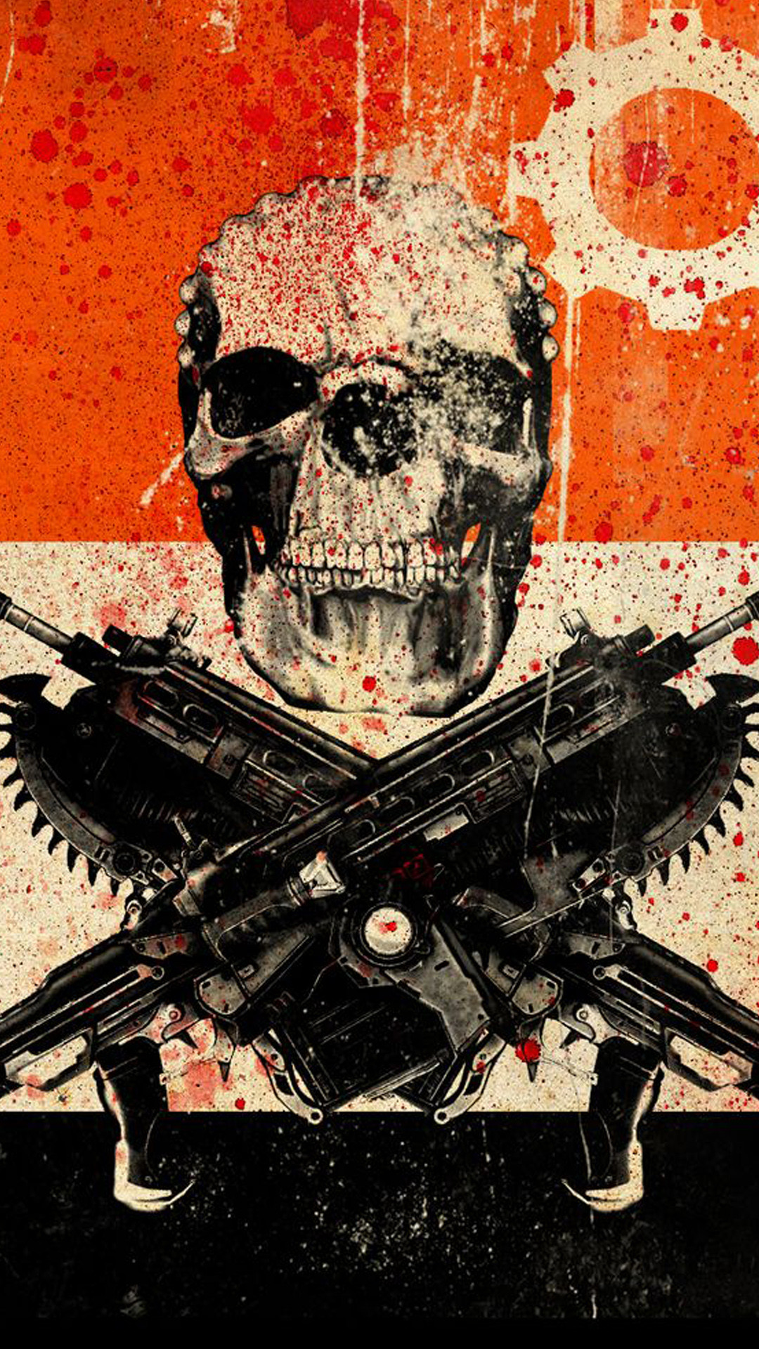 sfondo di gears of war per iphone,illustrazione,manifesto,personaggio fittizio,arte,cranio