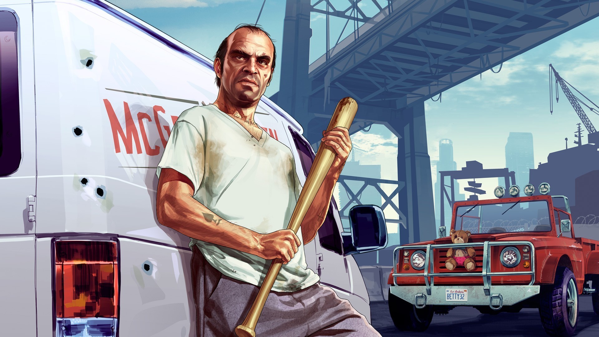 carta da parati gta 5 1920x1080,veicolo,giochi,auto,gioco per pc,camion