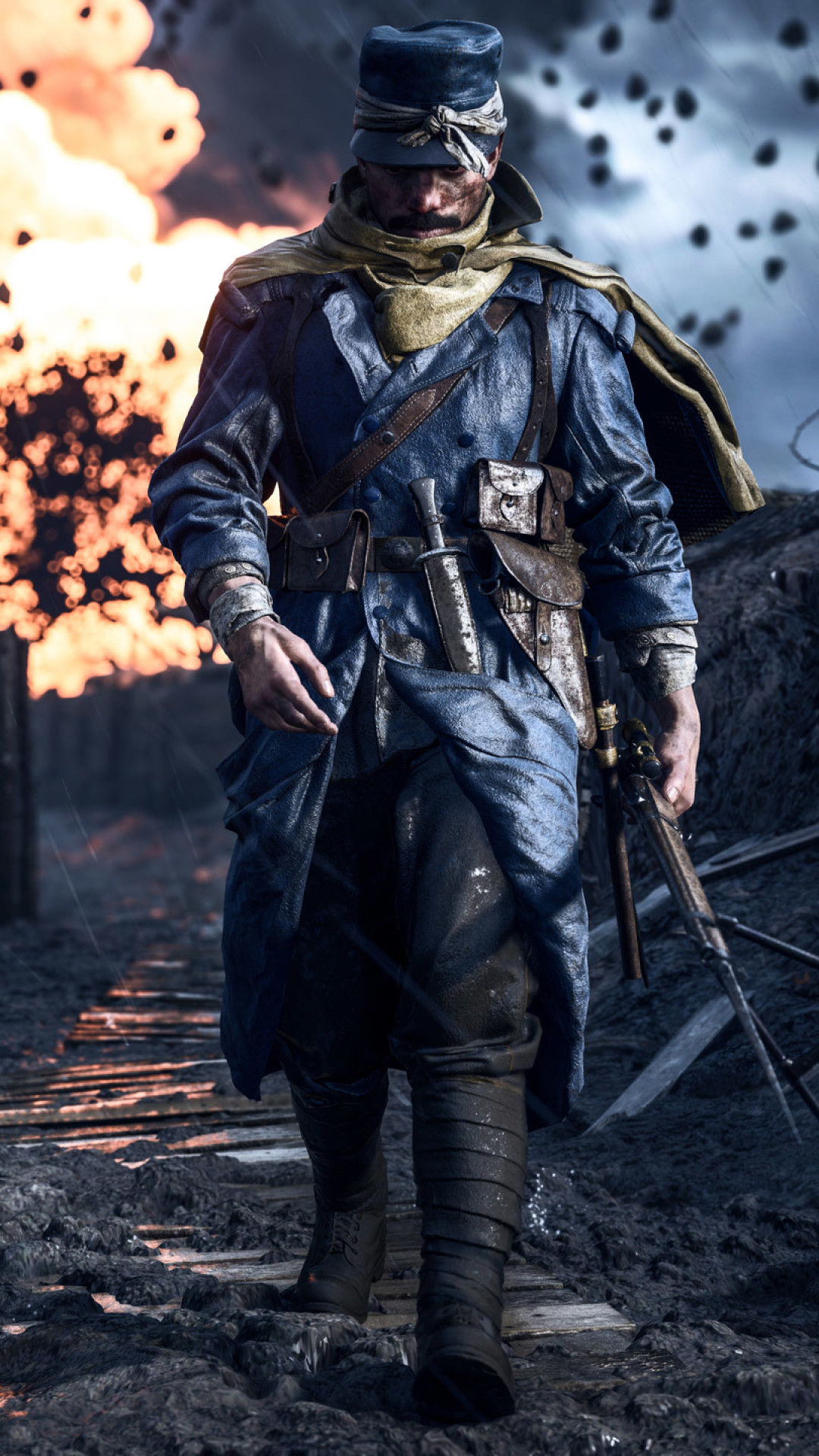 battlefield 1 fondo de pantalla del teléfono,equipo de protección personal,película,yelmo,personaje de ficción,chaqueta