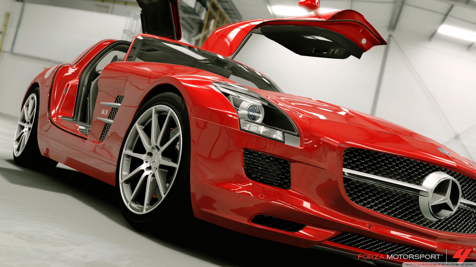 fond d'écran forza,véhicule terrestre,véhicule,voiture,voiture de sport,mercedes benz sls amg