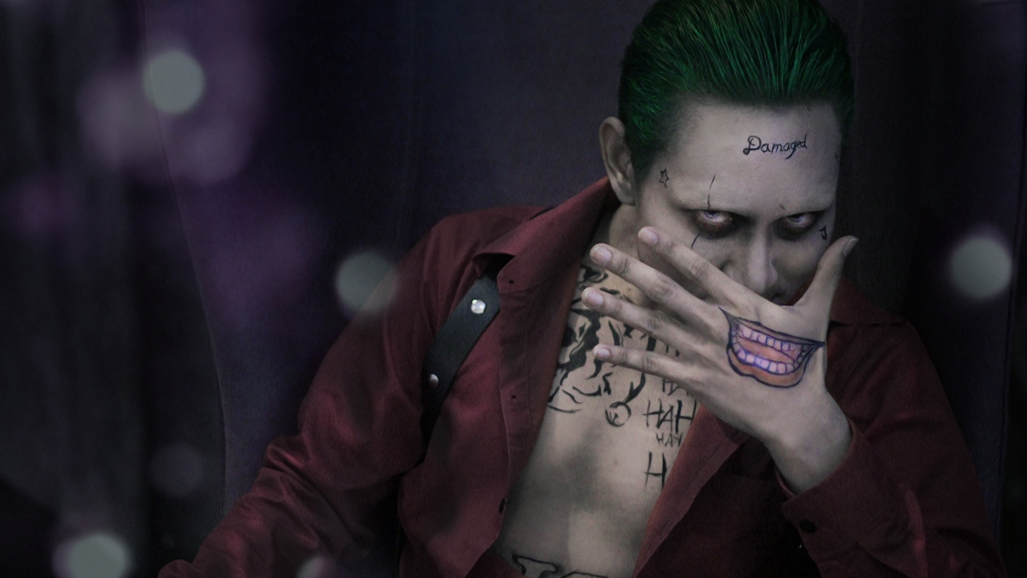 carta da parati joker 2016,viso,sopracciglio,freddo,fronte,tatuaggio