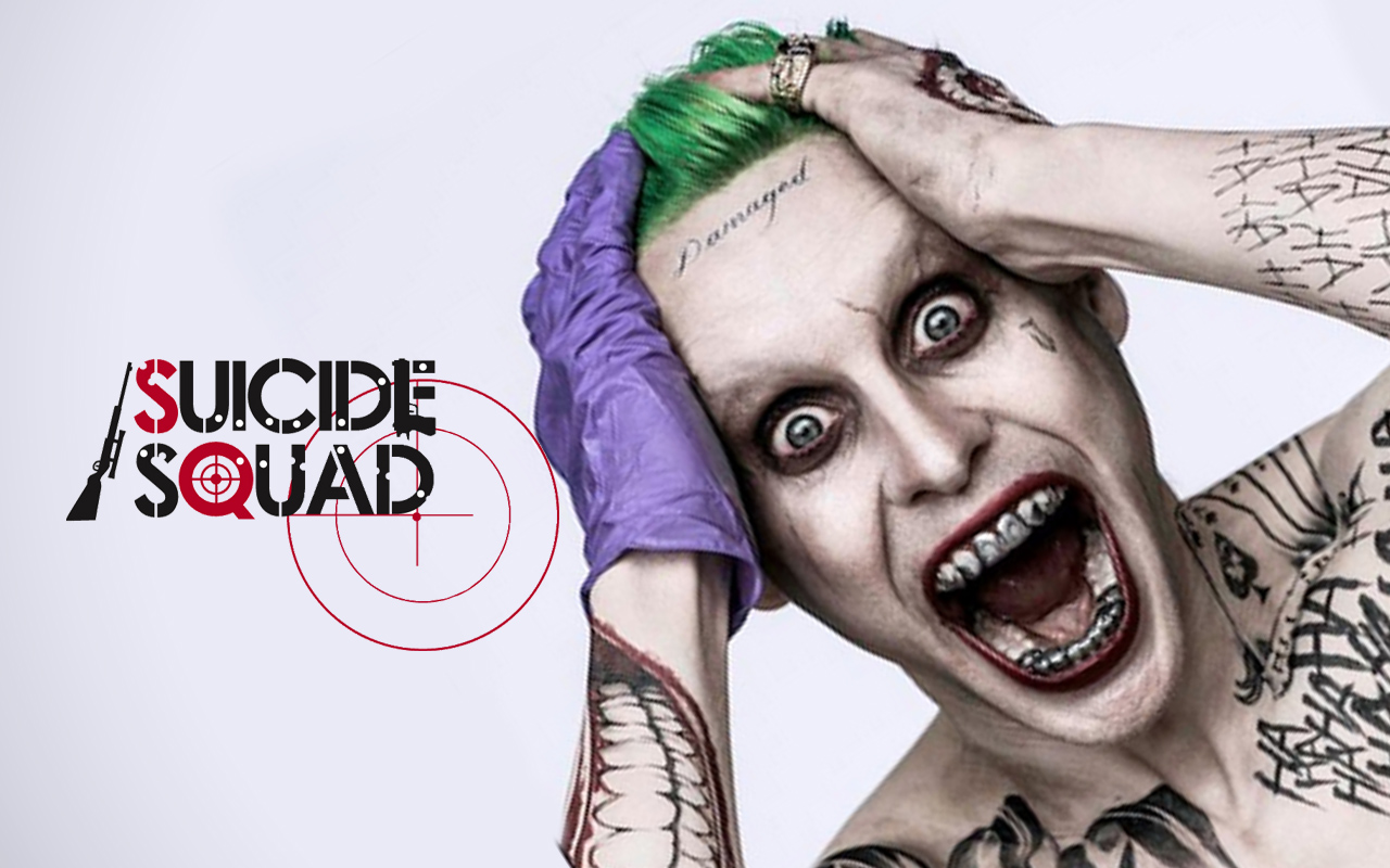 carta da parati joker 2016,testa,fronte,freddo,tatuaggio,font