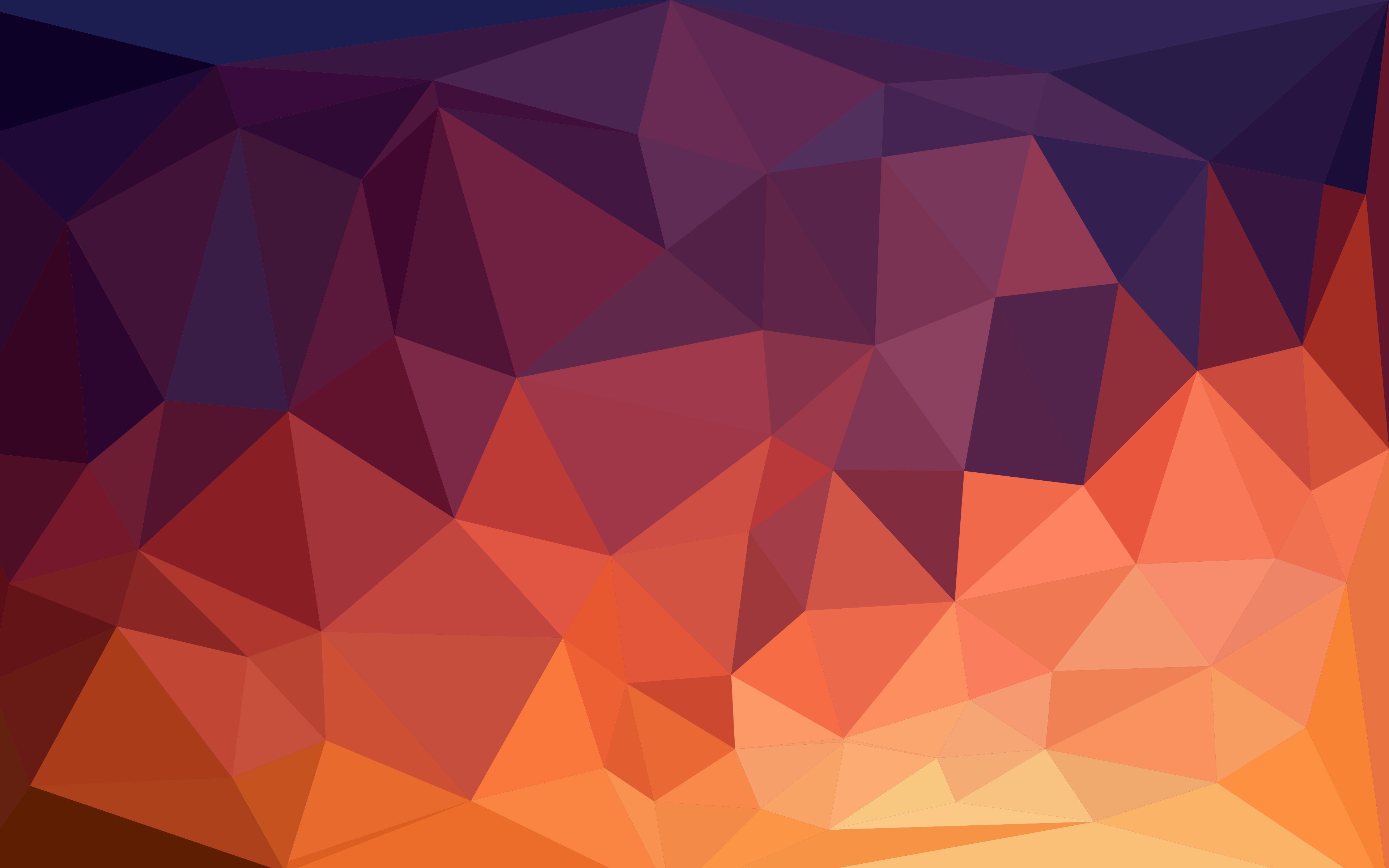 poly wallpaper,orange,red,pattern,purple,triangle