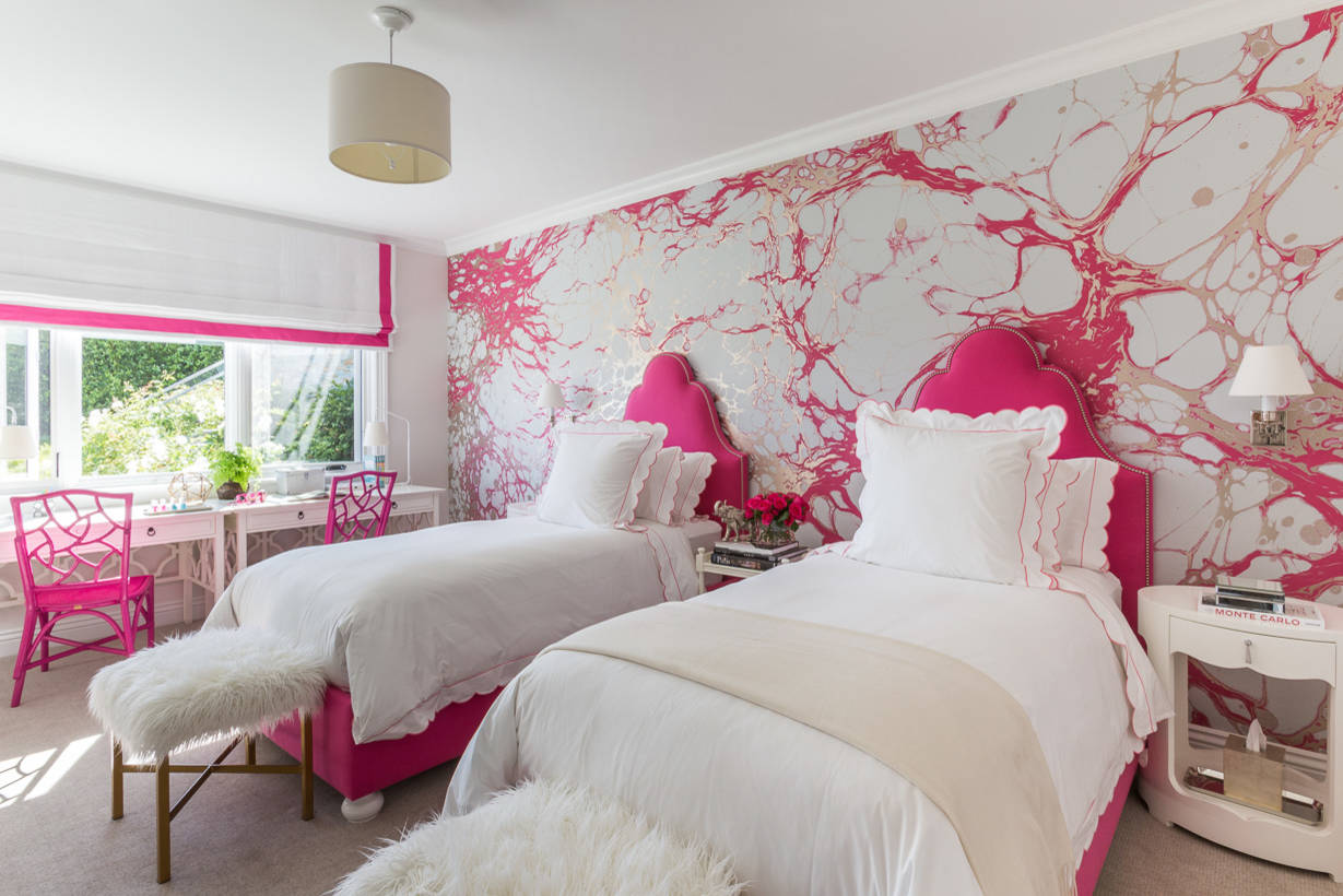 대리석 벽지 침실,침실,분홍,방,가구,특성