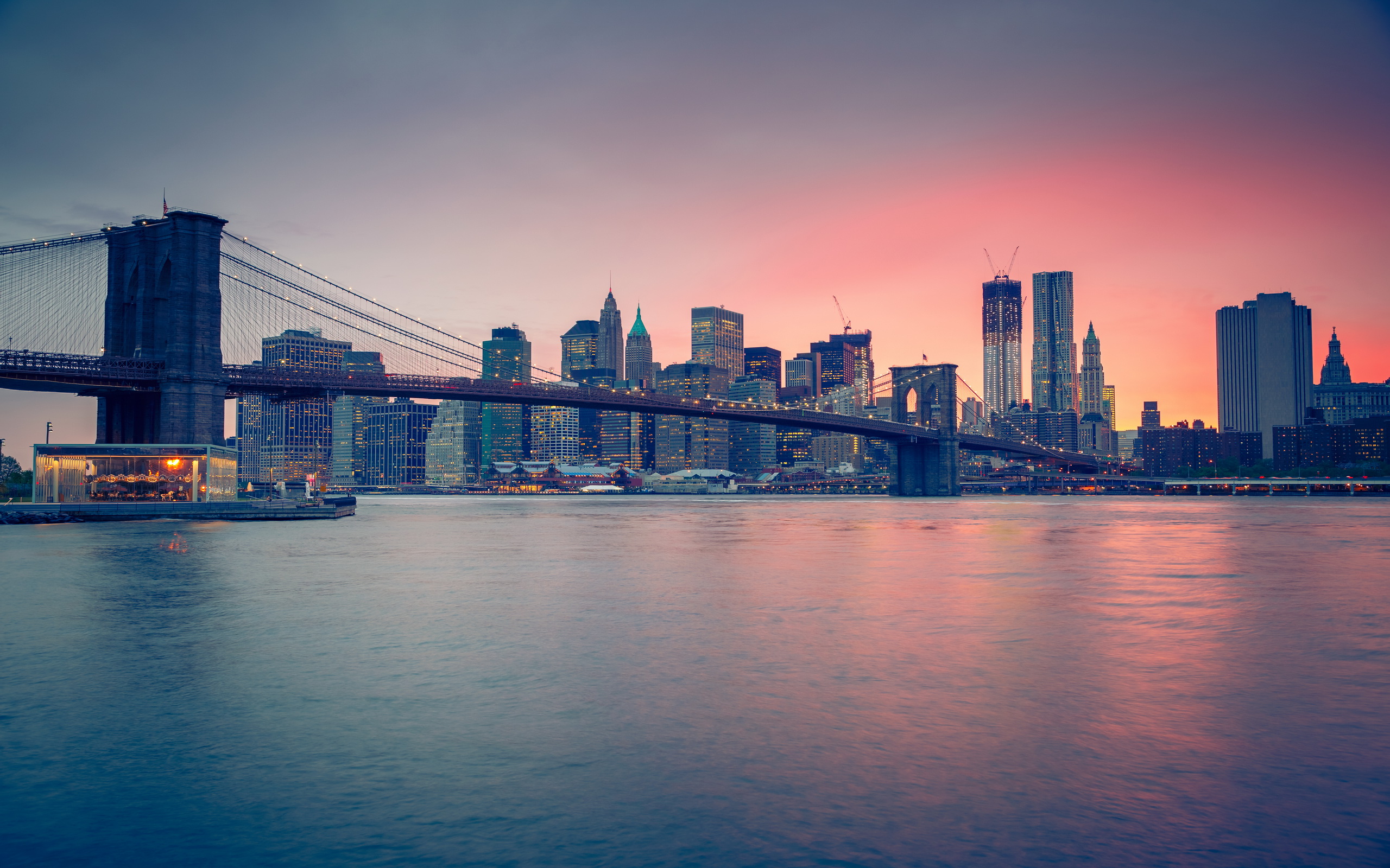 sfondo del ponte di brooklyn,paesaggio urbano,città,orizzonte,cielo,area metropolitana