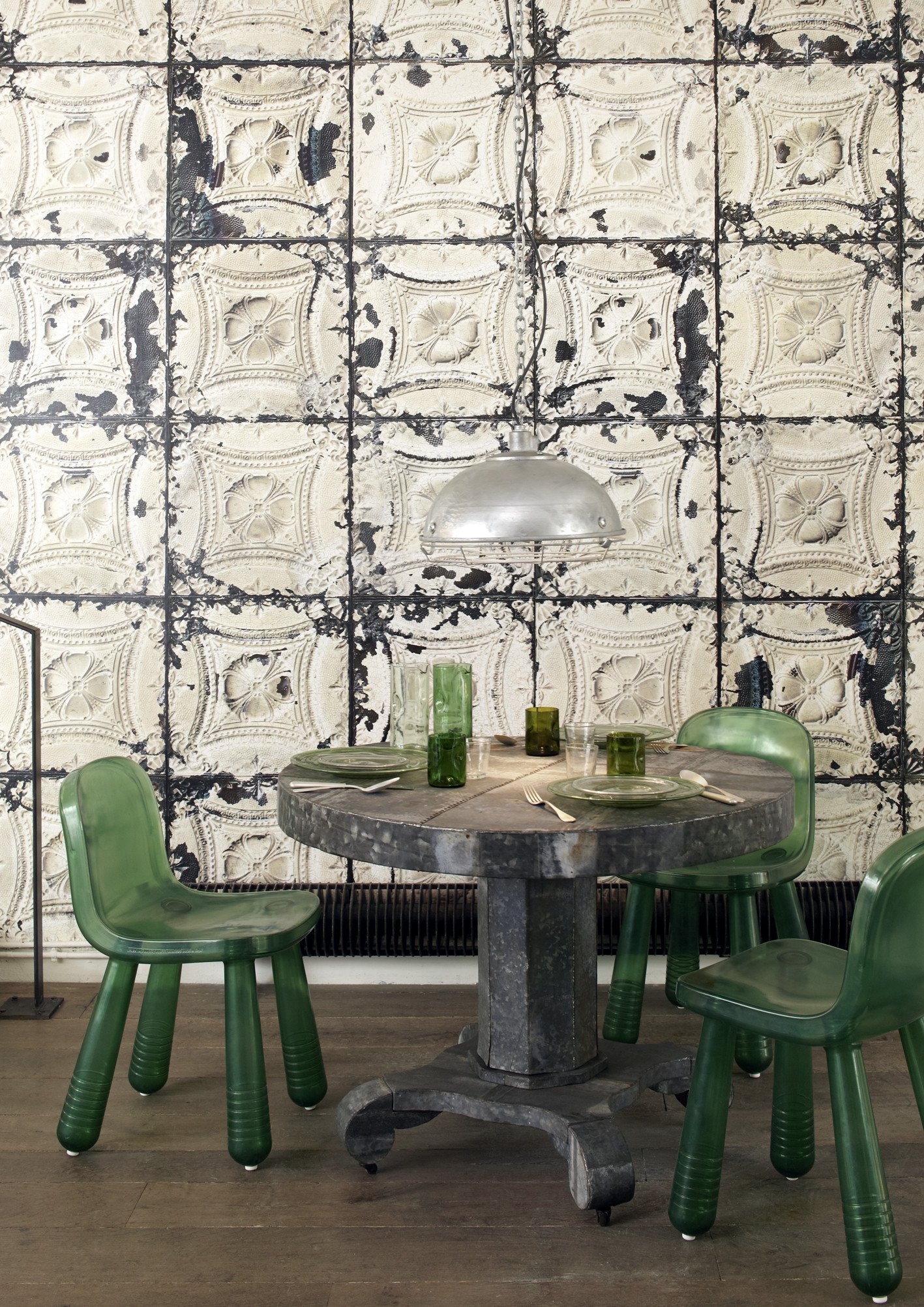 brooklyn tins wallpaper,vert,meubles,table,chambre,fond d'écran