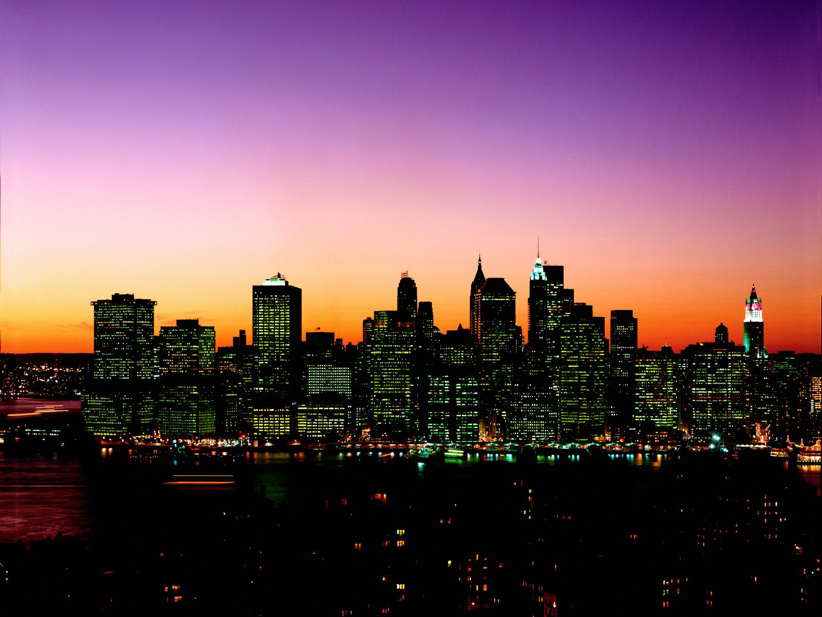 new york skyline fond d'écran hd,paysage urbain,ville,zone métropolitaine,ciel,horizon