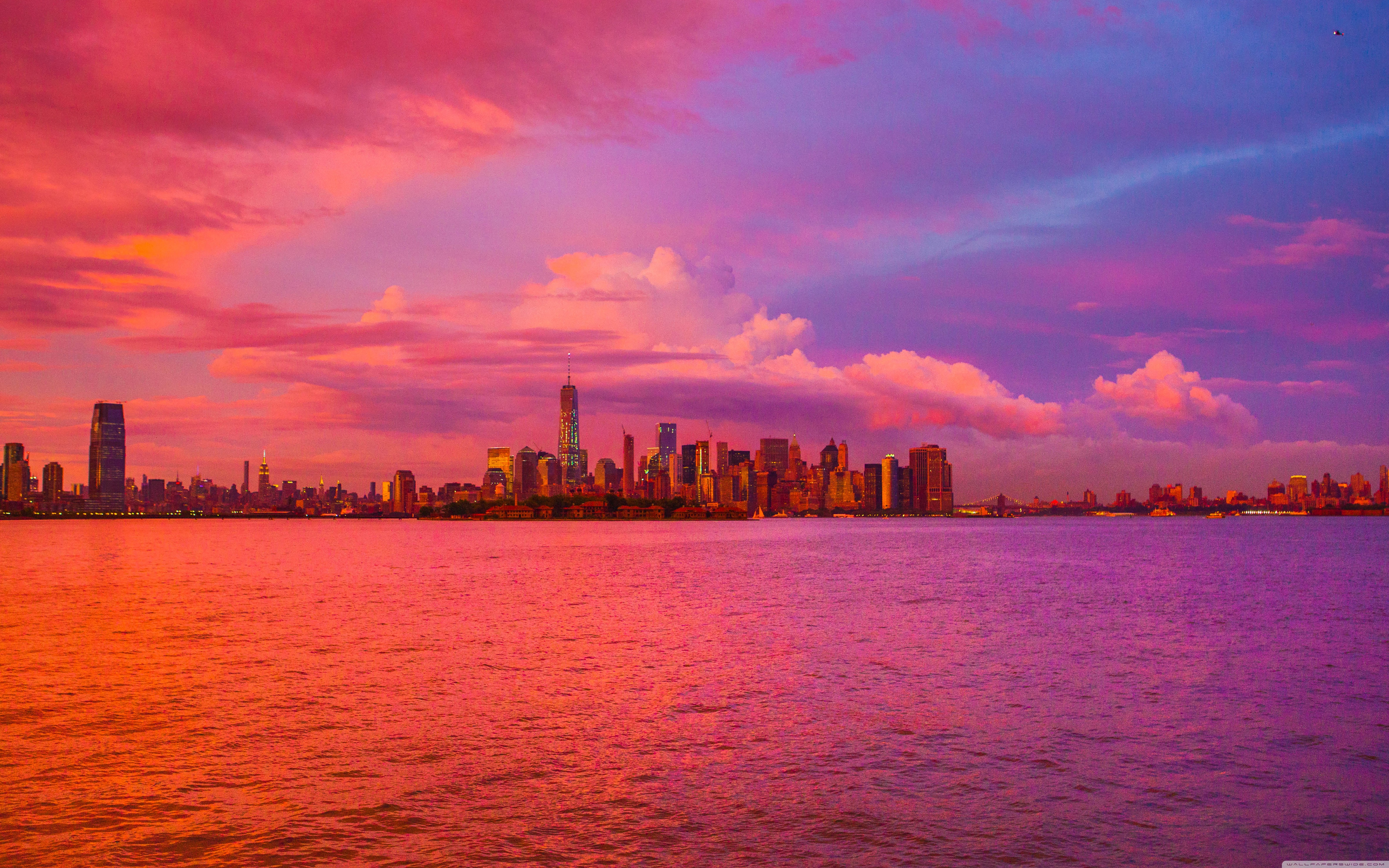 new york fond d'écran en direct,ciel,horizon,rémanence,paysage urbain,ville