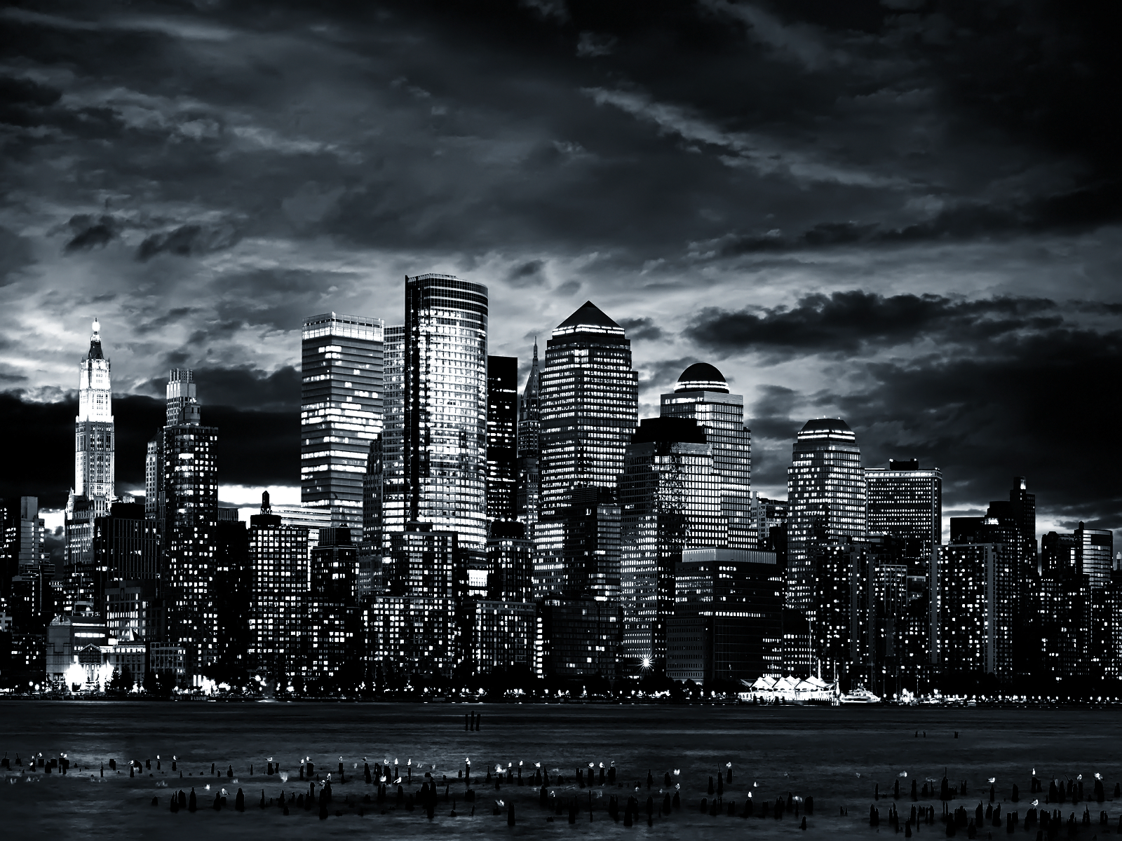 paisaje urbano fondos de pantalla en blanco y negro,paisaje urbano,ciudad,área metropolitana,horizonte,cielo