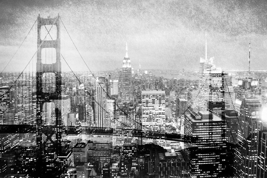 paisaje urbano fondos de pantalla en blanco y negro,área metropolitana,ciudad,paisaje urbano,rascacielos,horizonte