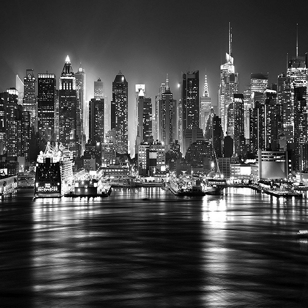 papel pintado de la ciudad de nueva york en blanco y negro,paisaje urbano,ciudad,área metropolitana,horizonte,área urbana