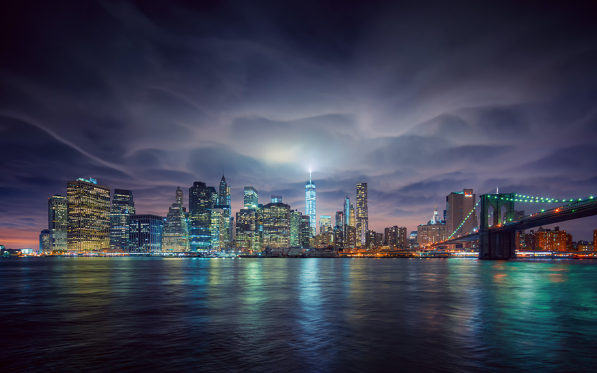 밤에 뉴욕의 스카이 라인 벽지,도시 풍경,하늘,시티,수도권,지평선