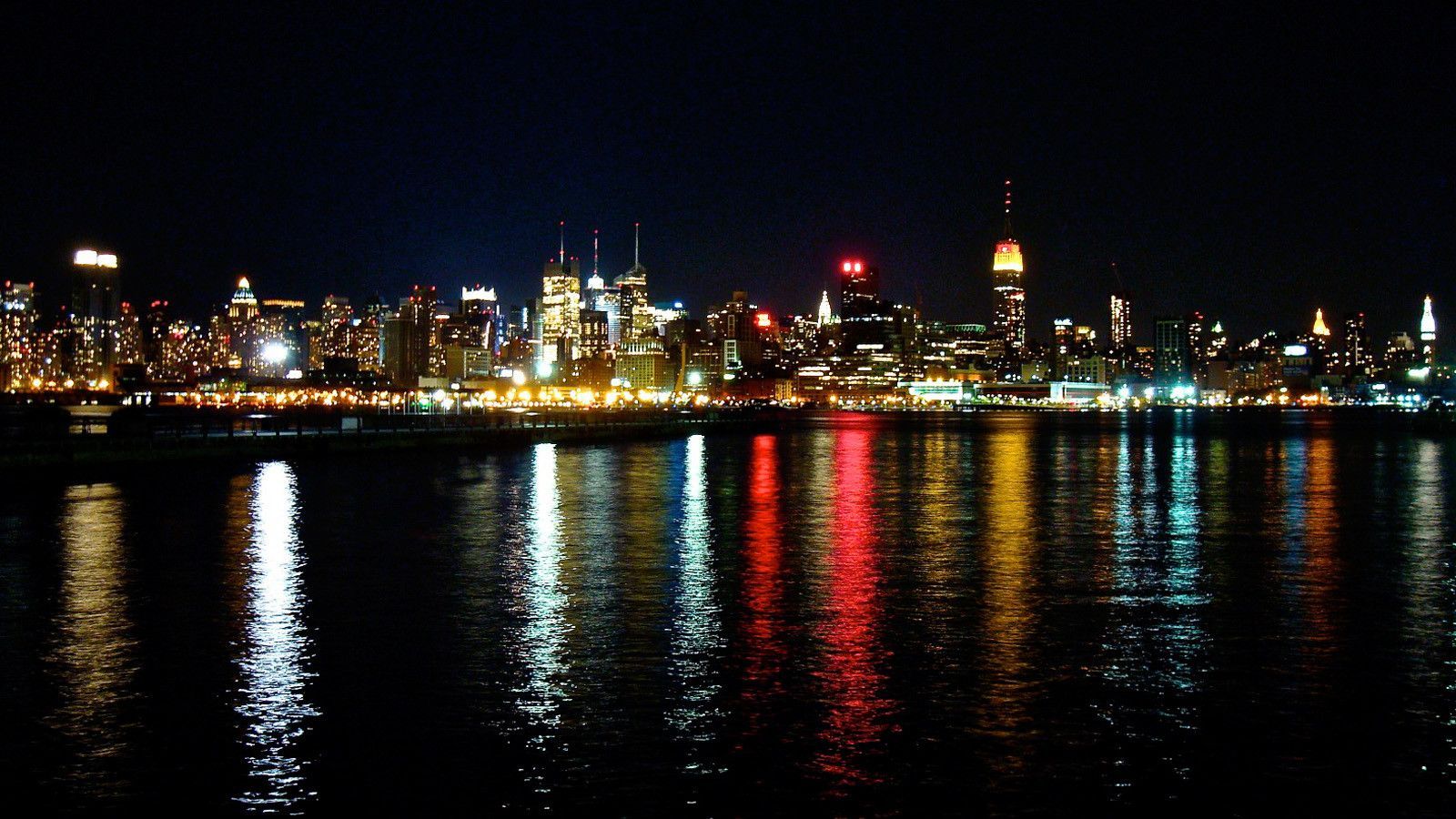 new york skyline at night wallpaper,night,city,cityscape,skyline,metropolitan area