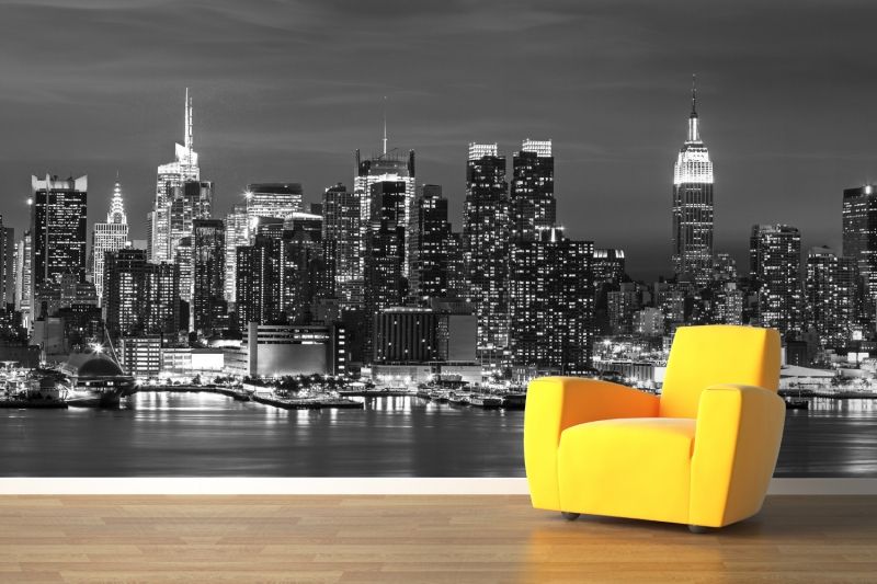 papel pintado del horizonte de nueva york para el dormitorio,horizonte,paisaje urbano,ciudad,fondo de pantalla,rascacielos
