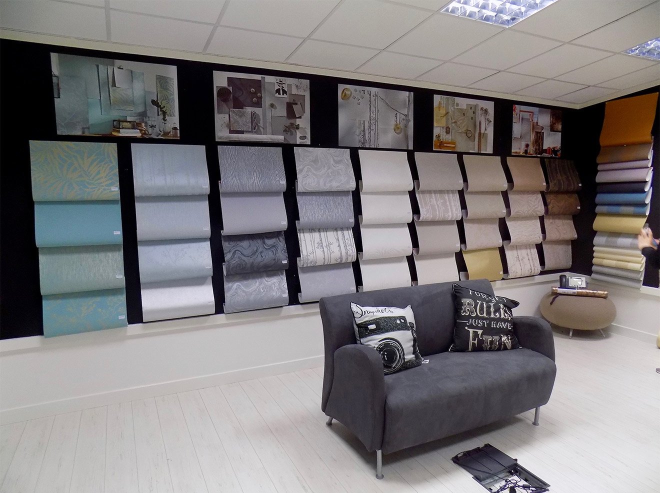 wallpaper showroom,interior design,furniture,room,wall,property