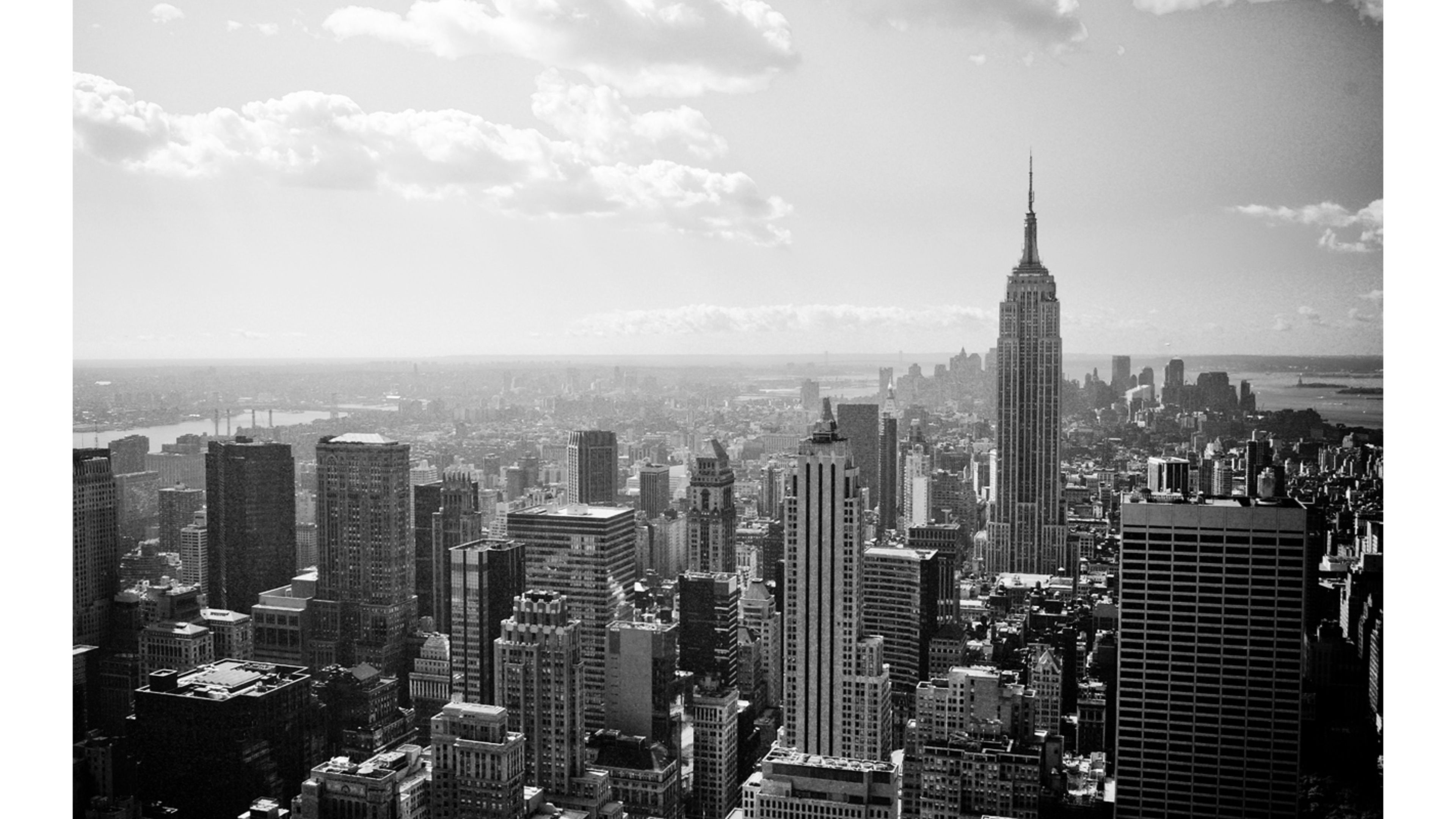 papier peint new york noir et blanc,zone métropolitaine,paysage urbain,ville,zone urbaine,gratte ciel