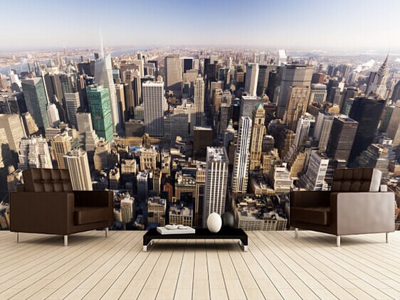 new york city papier peint pour chambre,zone métropolitaine,paysage urbain,ville,horizon,gratte ciel