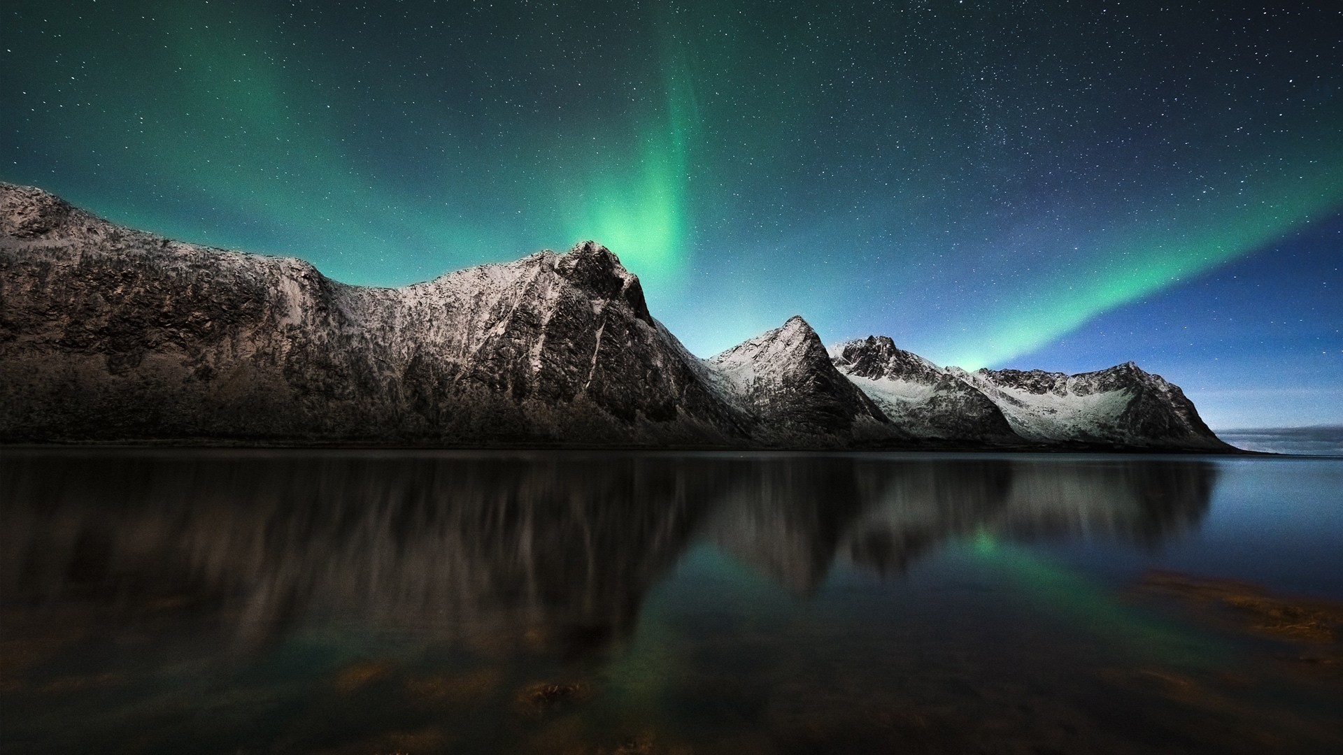 northern lights hd wallpaper,sky,nature,natural landscape,aurora,reflection