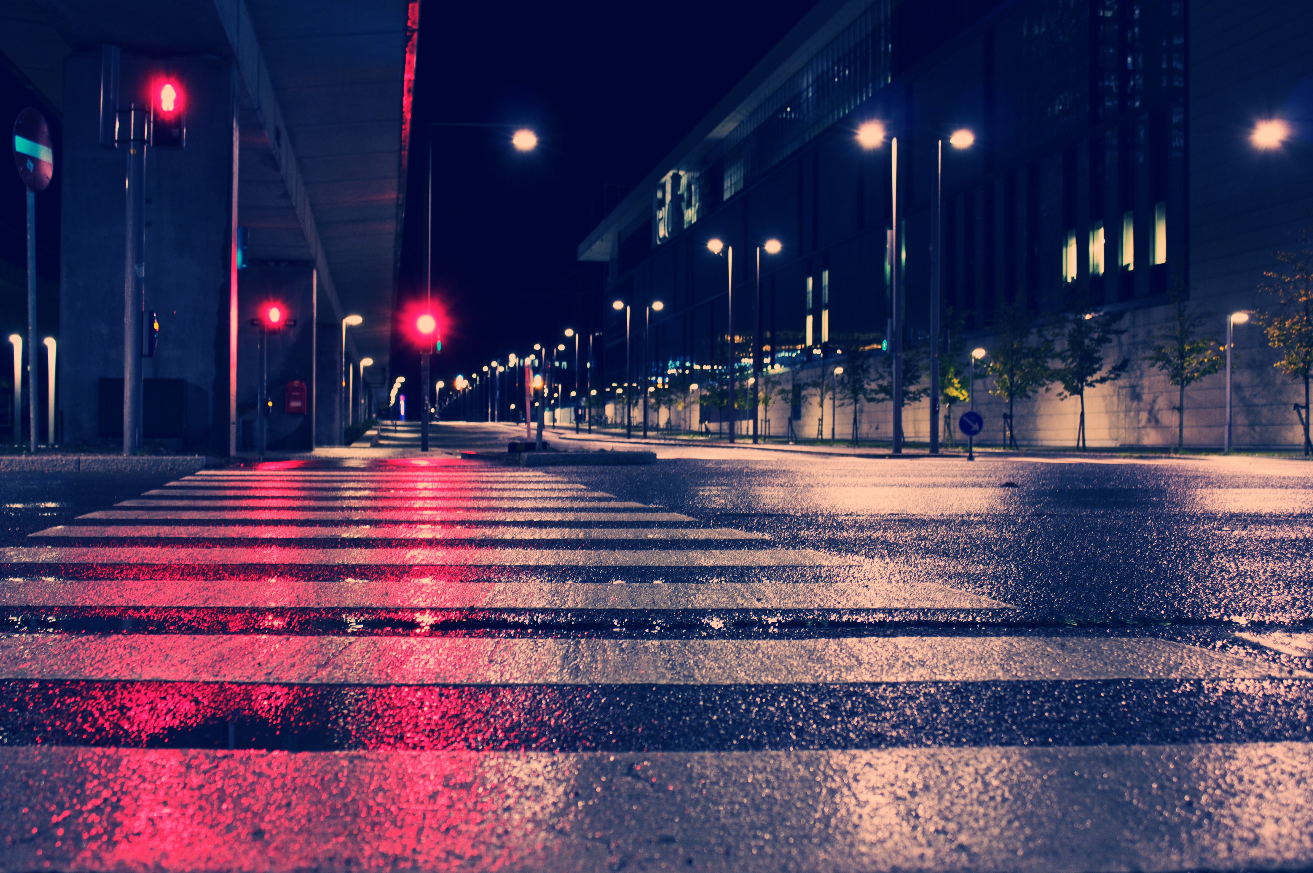 fond d'écran de lumière de rue,nuit,ciel,éclairage public,bleu,rouge