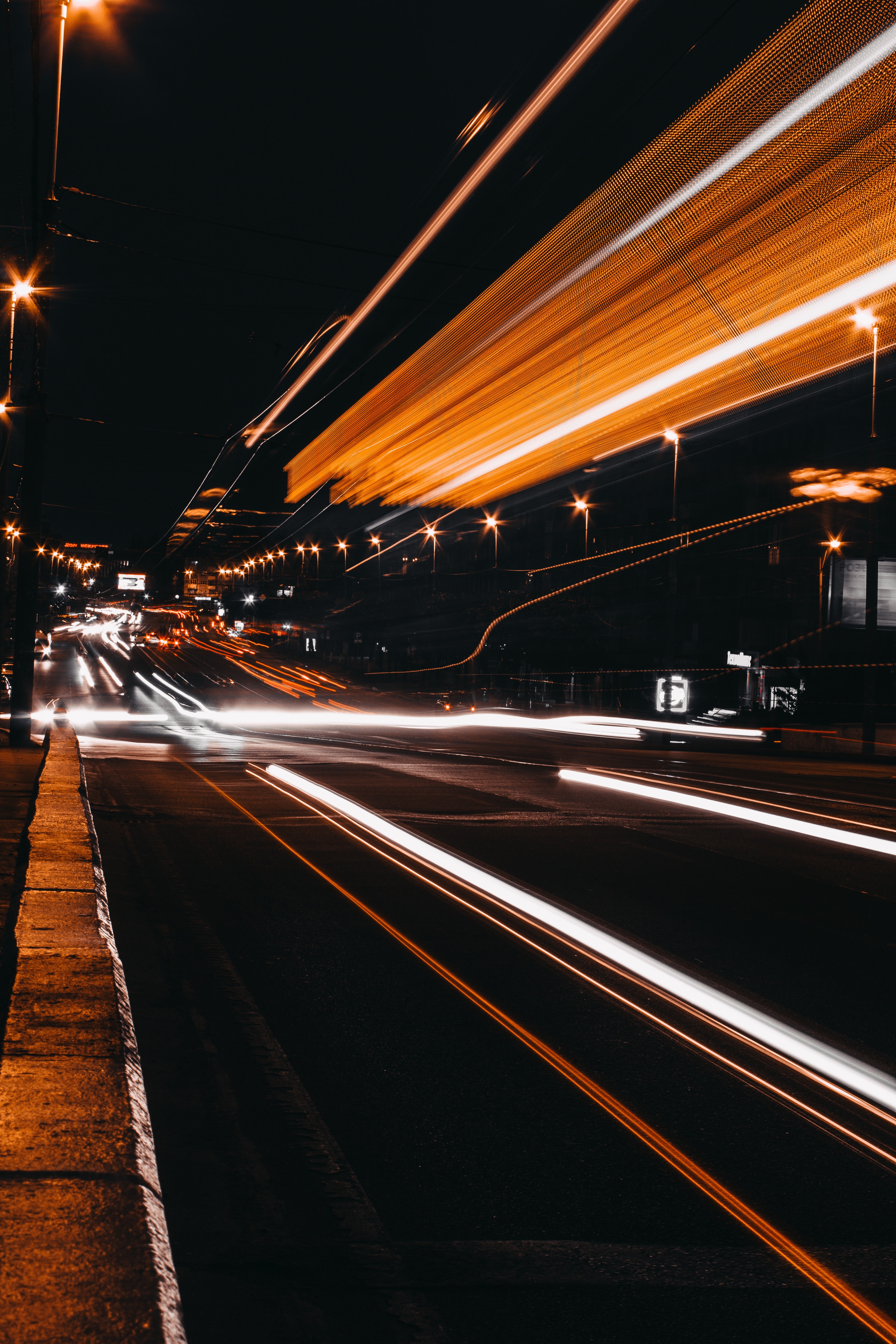 street light wallpaper,night,light,road,highway,street light