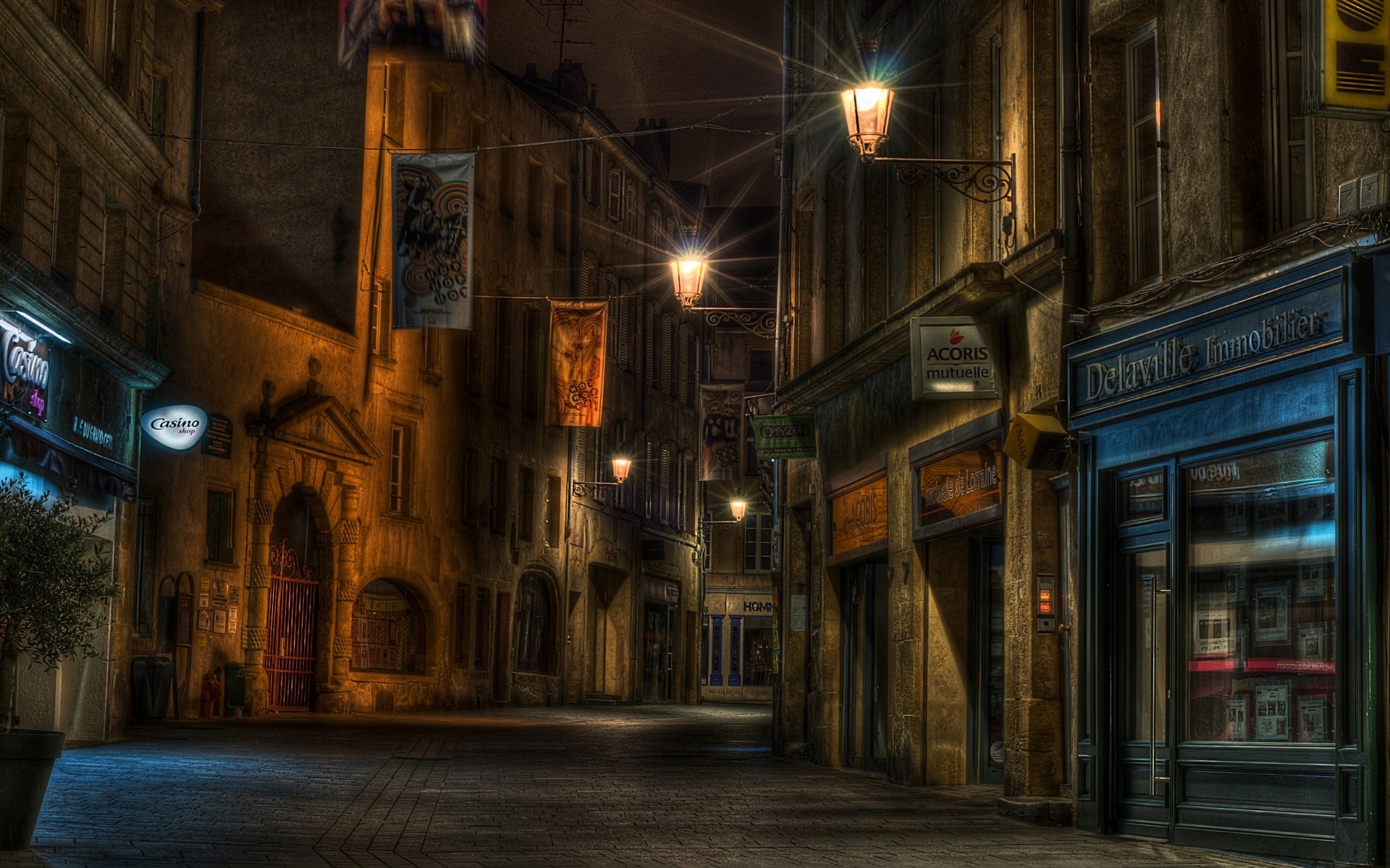 street light wallpaper,alley,street,town,darkness,pc game