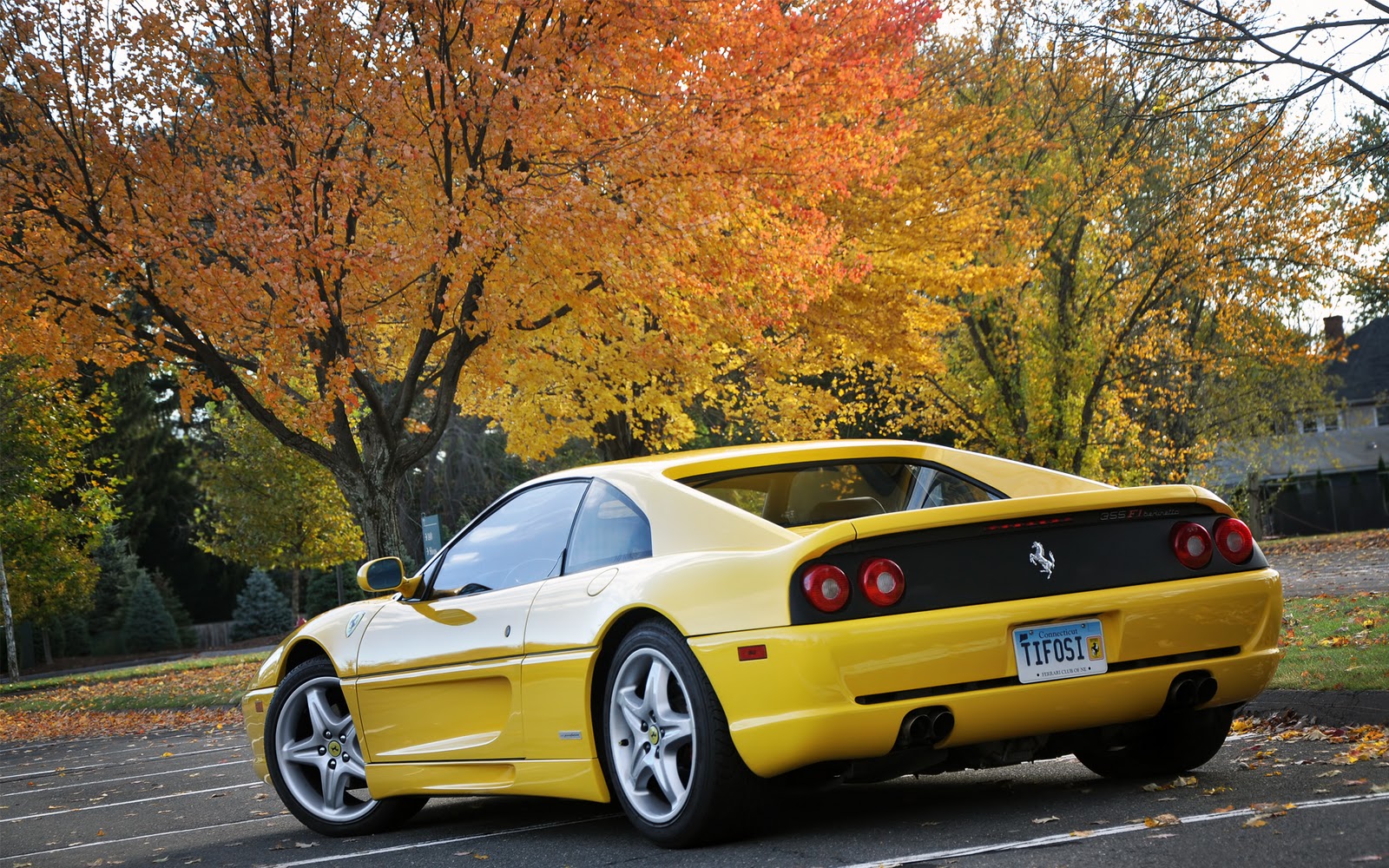 hd auto wallpaper für laptop,landfahrzeug,fahrzeug,auto,gelb,ferrari f355