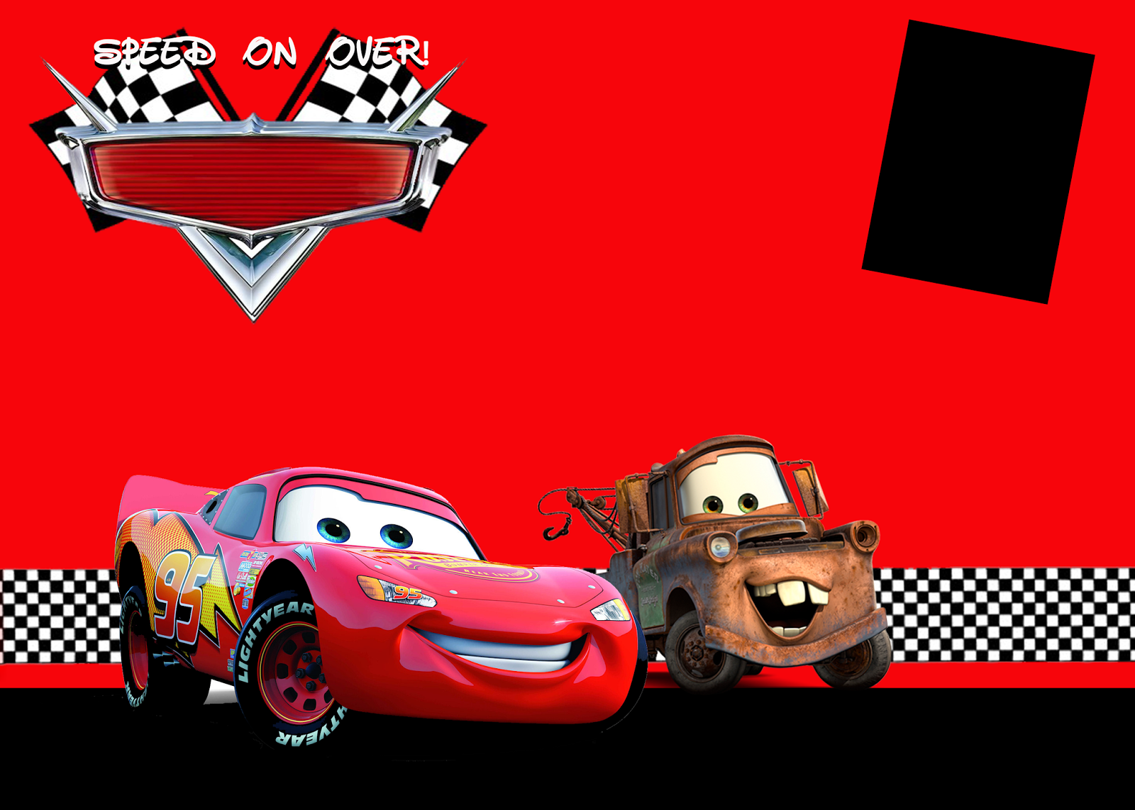 Free Printable Disney Pixar Cars Birthday Cards