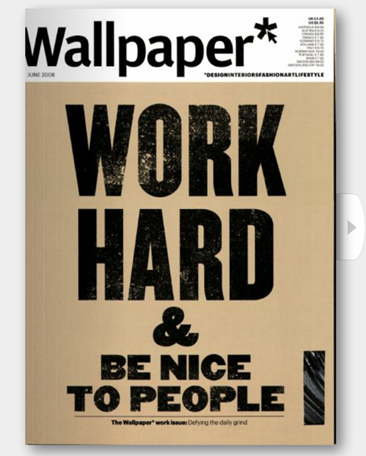 wallpaper magazine logo,text,font,poster