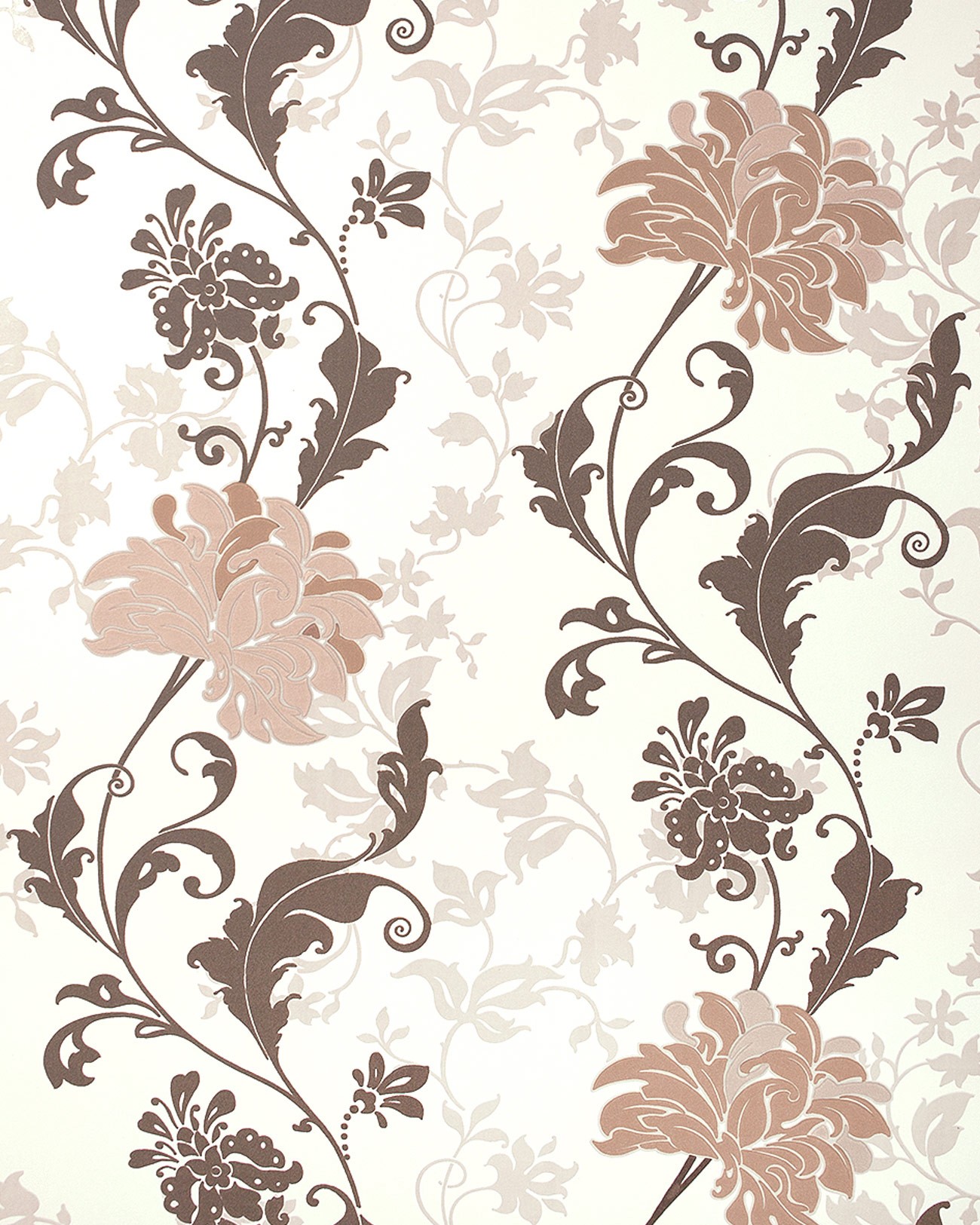 brown flower wallpaper,pattern,pedicel,wallpaper,floral design,botany