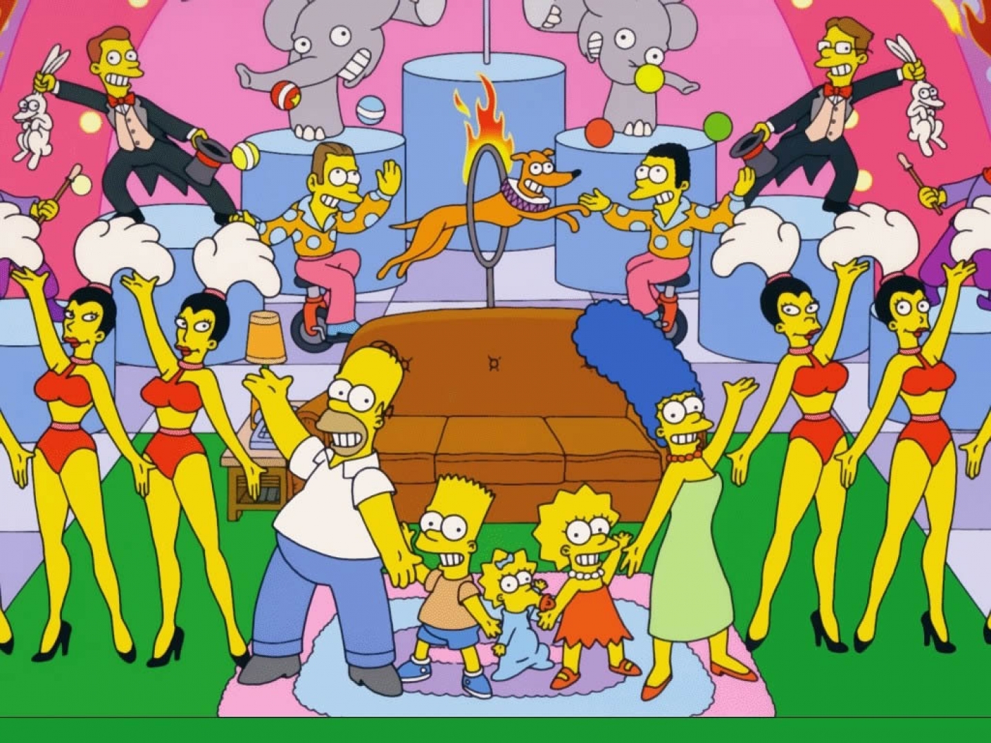 wallpaper dos simpsons,animated cartoon,cartoon,people,social group,illustration