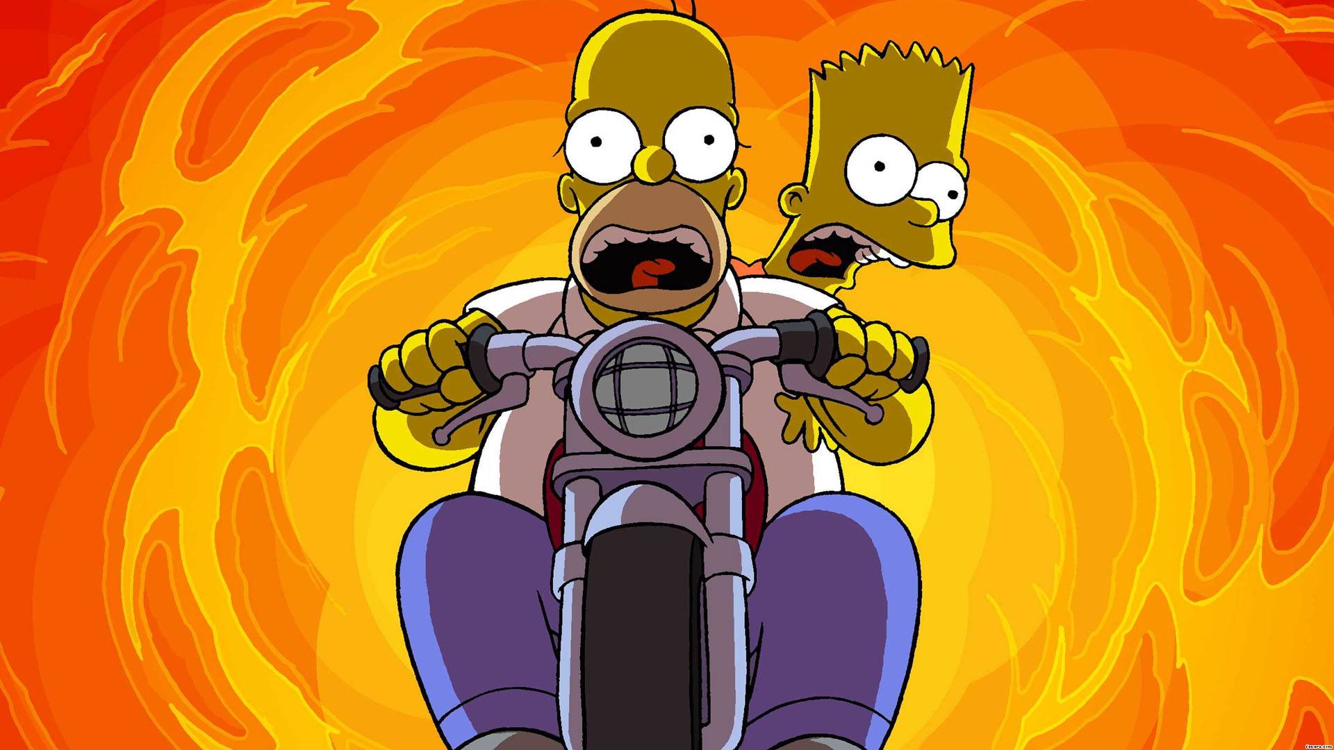 wallpaper dos simpsons,animated cartoon,cartoon,animation,anime,fictional character