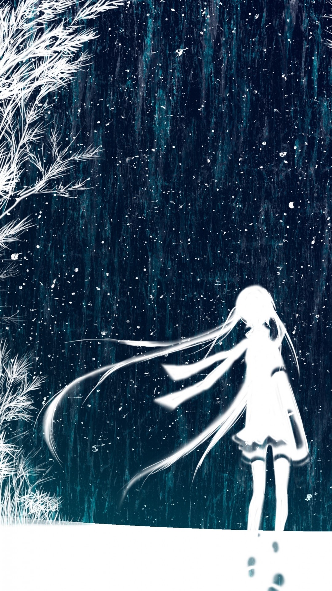 anime winter wallpaper,illustration,water,organism,art,graphic design