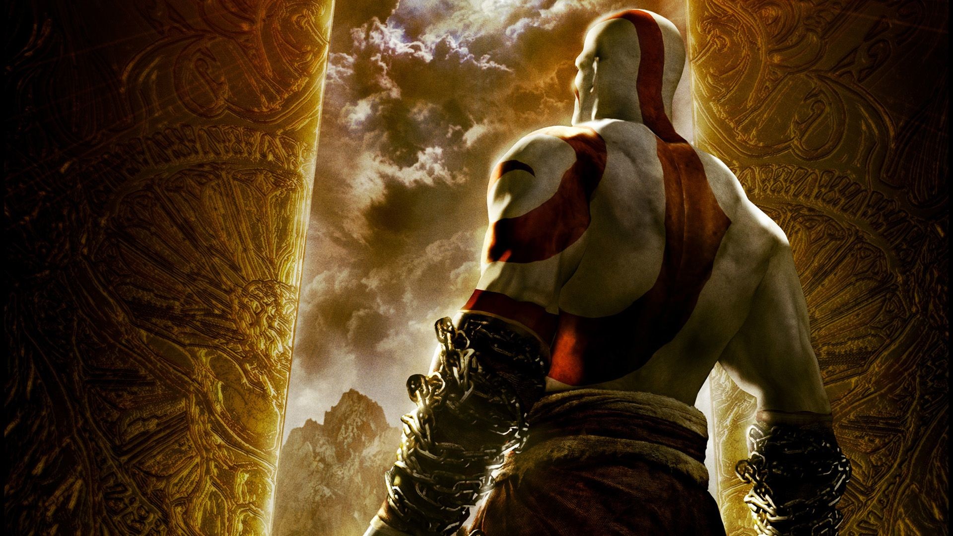 carta da parati god of war 3,gioco di avventura e azione,cg artwork,personaggio fittizio,demone,illustrazione