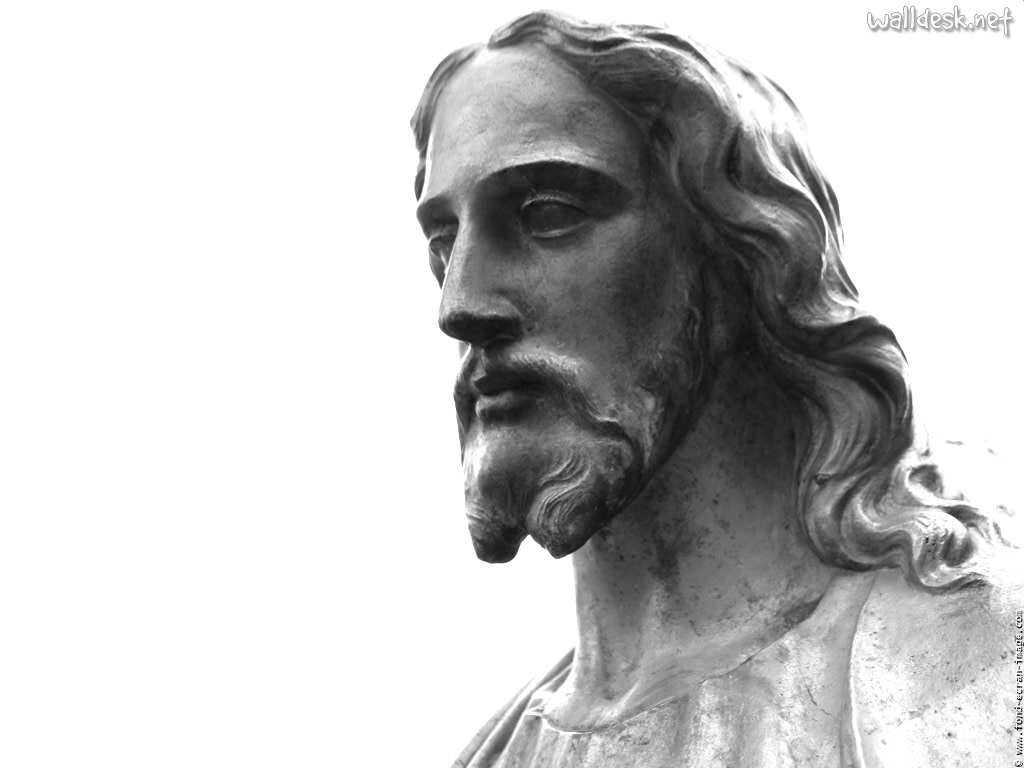 fondo de pantalla catolico,escultura,estatua,arte,cabeza,en blanco y negro