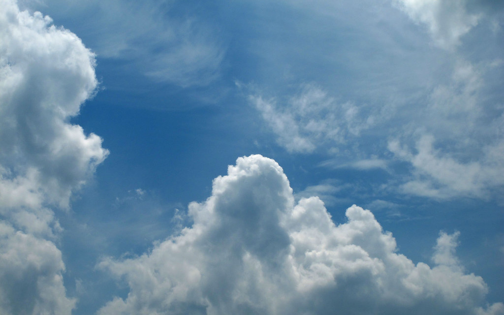 曇り空の壁紙,空,雲,昼間,積雲,青い