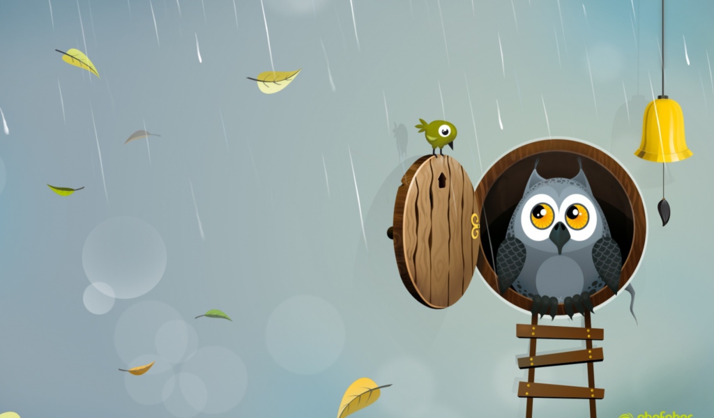 netbook wallpaper,owl,bird,wall,bird of prey,illustration