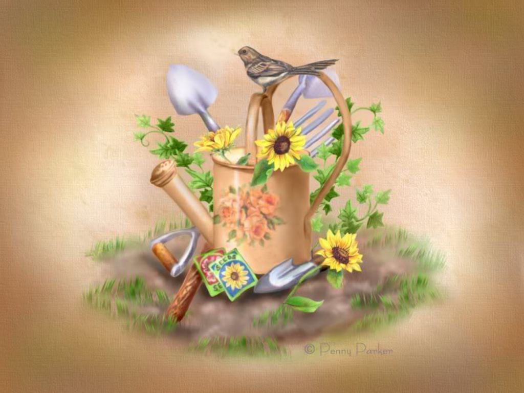 fondo de pantalla de la jarra,primavera,ilustración,flor silvestre,planta,flor