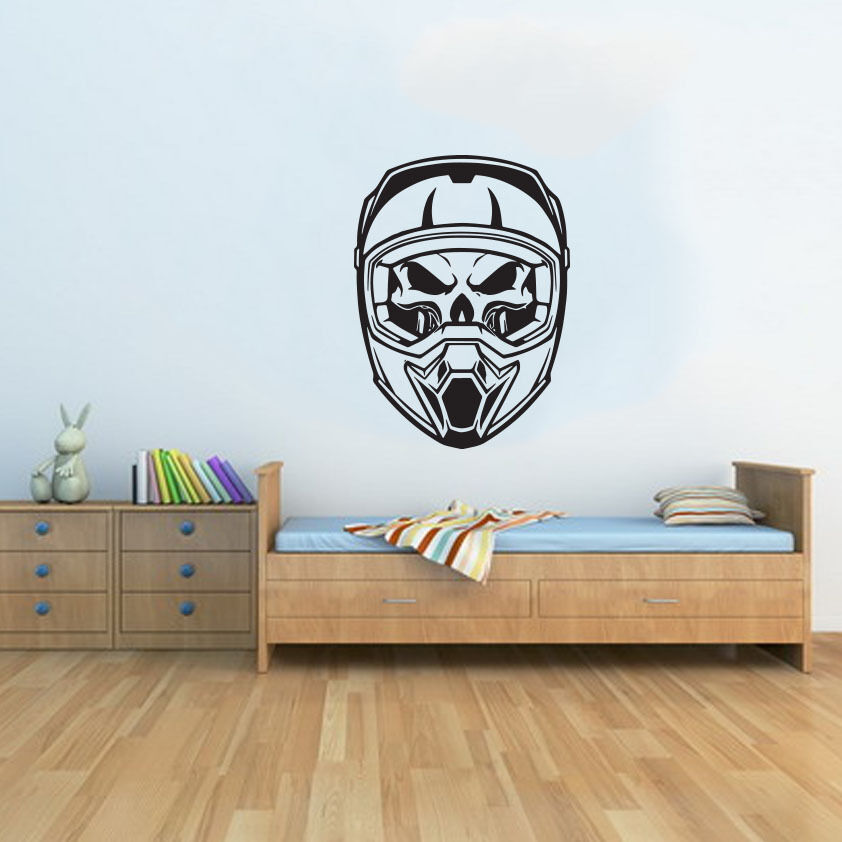 motorbike wallpaper for bedrooms,wall sticker,wall,room,wood,fictional character