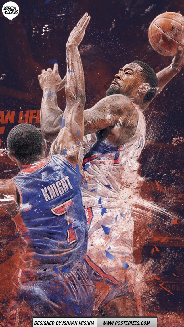 deandre jordan wallpaper,basketball player,art,competition event,championship,sport venue