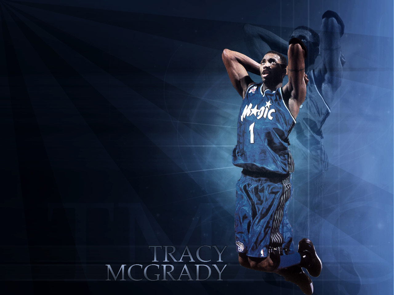 fond d'écran tracy mcgrady,joueur de basketball,basketball,police de caractère,un événement,la photographie