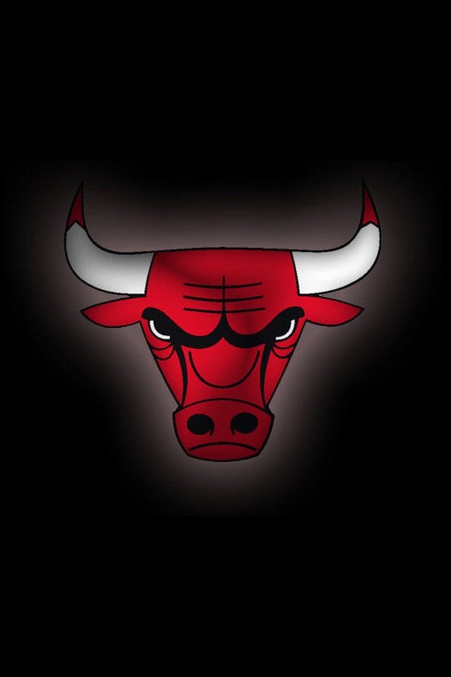 chicago bulls iphone wallpaper,stier,rot,horn,kopf,illustration