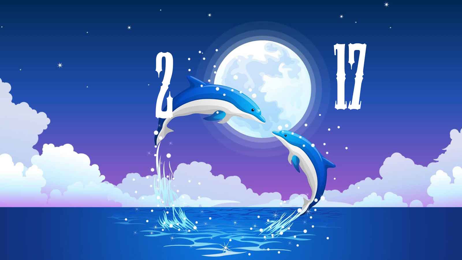 meilleur fond d'écran de nouvel an,l'eau,ciel,dauphin,conception graphique,illustration