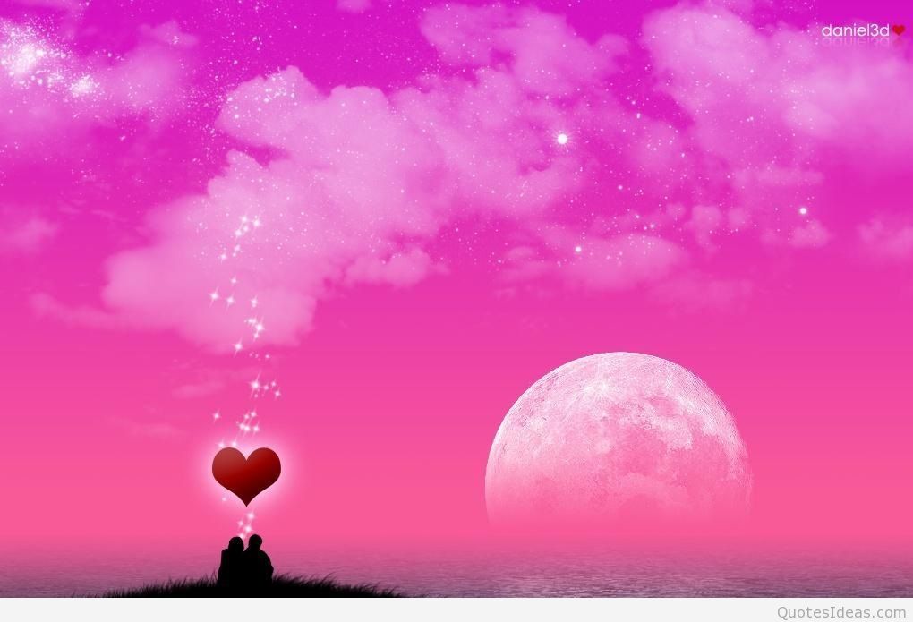 사랑의 행복한 월페이퍼,하늘,분홍,분위기,구름,고요한